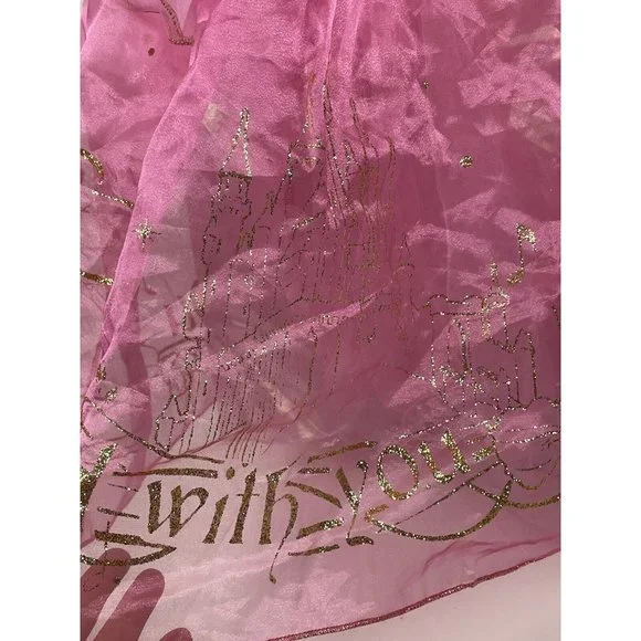 Disney Store PRINCESS Aurora Costume Dress Sleeping Beauty Pink Gold7/8 7 8